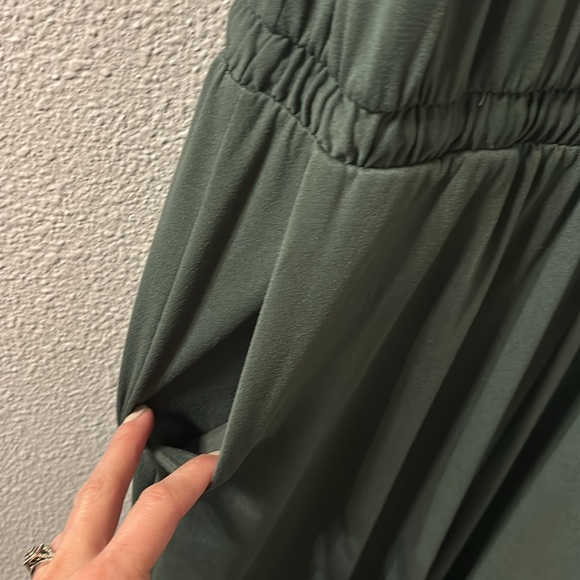 All threads green tank top jumpsuit size medium - Picture 3 of 6